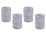 kerzenhalter stabkerzen metall 4 Kerzenhalter in moderner Betonoptik