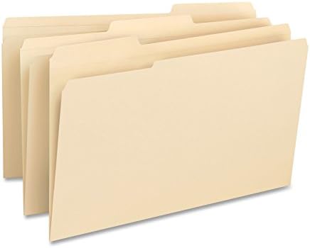 Business Source 1/3-cut 1-ply Tab File Folders, Legal (Pack of 50)