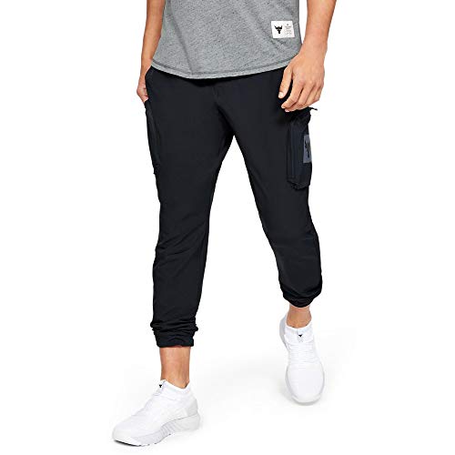 Under Armour Men's Project Rock Woven Cargo Pants XXL Black