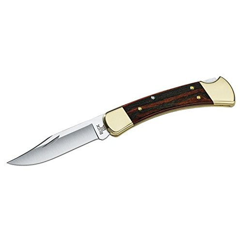 Buck Knives 110 Famous Folding Hunter Knife with Genuine Leather Sheath