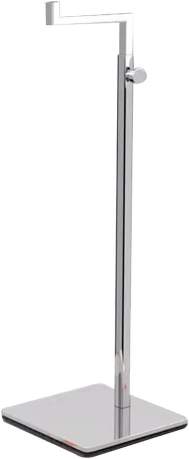 Purse Display Stand Portable Metal Stainless Steel Handbag Holder, Adjustable Height and Anti Slip Base, Can Store Jewelry, Handbags (Color : Silver)