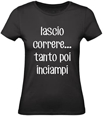 T-Shirt Donna In Cotone Basic 'Einstein' - Maglietta Divertente Humor, Made In Italy