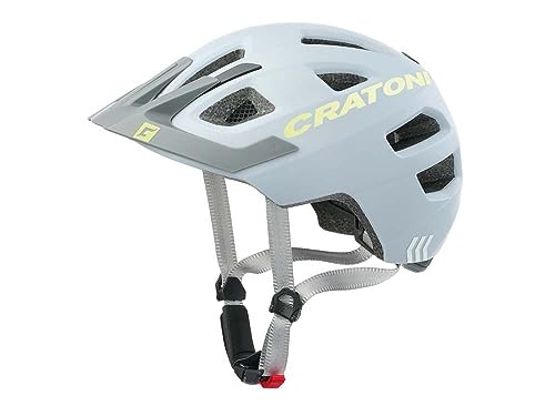 Cratoni Unisex – Babys Maxster Pro Helmet, Grau/Neongelb Matt, S
