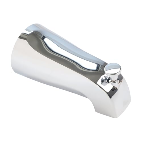 FACAIIO Beccuccio per vasca da bagno in lega di zinco con barra di sollevamento deviatore frontale, connessioni filettate da 3/4 x 1/2