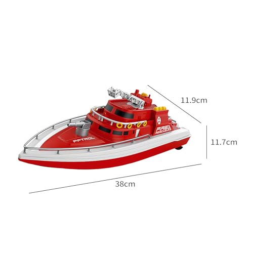 Goolsky Bateau télécommandé 2,4 GHz, jouet de Bateau télécommandé, Cadeau Pour Enfants, adultes, garçons, Rappel de Batterie faible/Rappel de Distance/chavirage automatique