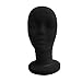 Bodhi2000 Mannequins Tête Femme Styrofoam Mannequins pour Mannequins Femme Modèle & Présentoir Femmes Perruques, Chapeaux & Postiches Noir Noir
