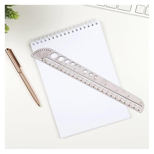 Règle de mesure d'angle en acier pour les tracés de construction précis - 5