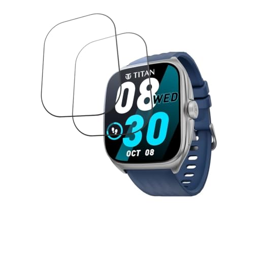 Image of DVTECH Smartwatch Screen Protector Compatible with Titan Evolution EnduroShield Rugged Screen Protection (Pack of 02)