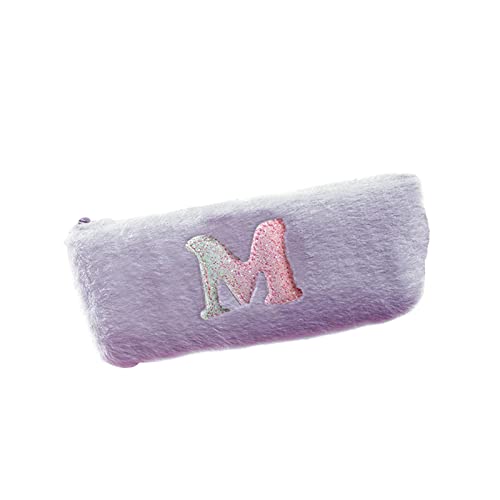 Noete Trousse à crayons carrée en peluche - Pour étudiants, école et bureau - 21 x 8,3 x 4,3 cm Cover