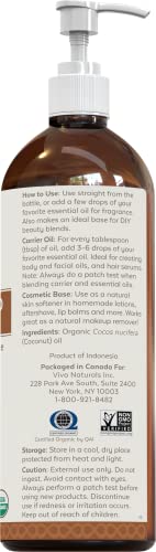 Organic Fractionated Coconut Oil 16Oz- Moisturizing Hair & Body Oil, Carrier Oil #TOP7