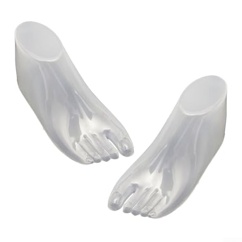 SiSinkal Modèle de Pied pour présentoir de Chaussures en PVC Forme réaliste pour présentation et Organisation au détail