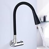 Wandmontierte Küchenarmatur aus Messing – nur mit kaltem Wasser schwenkbarer Wasserhahn für Spüle