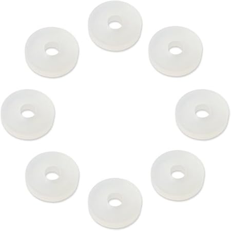 NEW! Acousti Anti Vibration Silicone Washers Clear 8 Pack