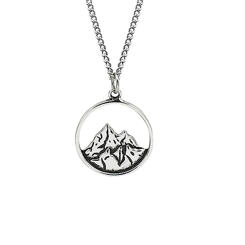 Collier Argent Sterling chaîne maille fine avec pendentif médaillon femme