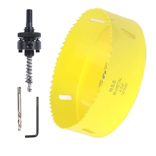 4-3/4 Inch Hole Saw with Arbor, 121mm