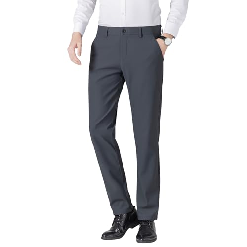 [Adigaber] スラックス メンズ ストレッチパンツゴルフパンツ チノパン ウエストゴム 大きいサイズ ロングパンツ ズボン ボトムス ビジネス カジュアル 無地 通勤 春 秋 冬