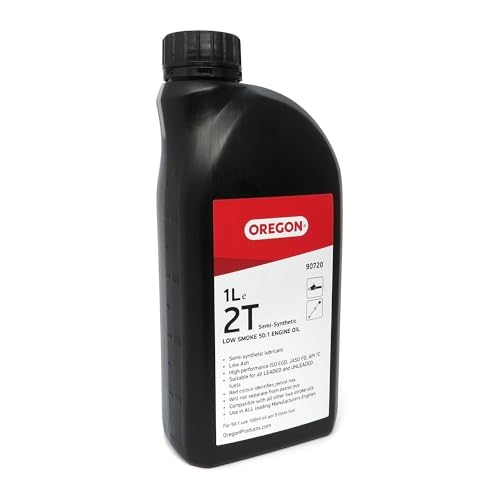 Oregon 2-Stroke Engine Oil, Self-Mixing Partly Synthetic Mineral Chainsaw Oil, Low Smoke, Low Ash Lubricant, Protects Engine & Improves Performance, 2T, Leaded or Unleaded Fuels, 1 Litre (90720) - Image 2