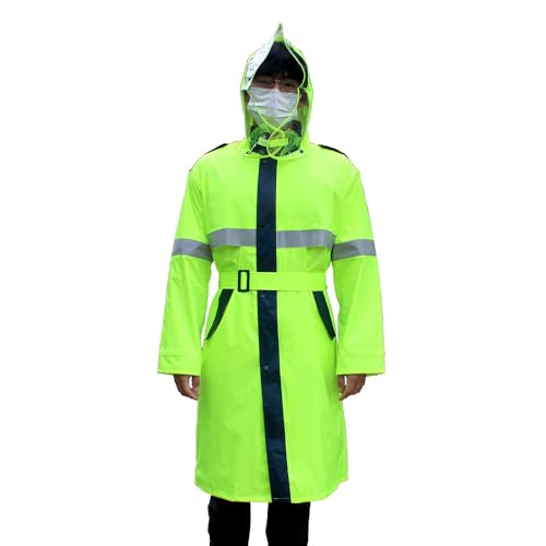 TK-RAINWEAR R693 premium rain coat (waterproof/light weight/windbreak) Reflective belt, Men Women Adults rainwear3