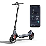 Electric Scooter with 10in Pneumatic Tires, 10.2Ah Battery, 19 Miles, 350W Motor, 15.5MPH, 265lbs Max Load, APP Control, Cruise Control, Foldable E Scooter for Adults and Teens, UL2272