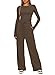 Darong Womens 2 Piece Sets Fall Outfits 2026 Fashion Two Piece Lounge Matching Set T Shirts Long Pants Tracksuit 9065B Khaki L