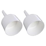 BESTOYARD 2pcs 70mm Plastic Buchner Funnel Paper Filtering Filter, Laboratory Vacuum Filtration Funnel for Lab Experiments and Industrial Use