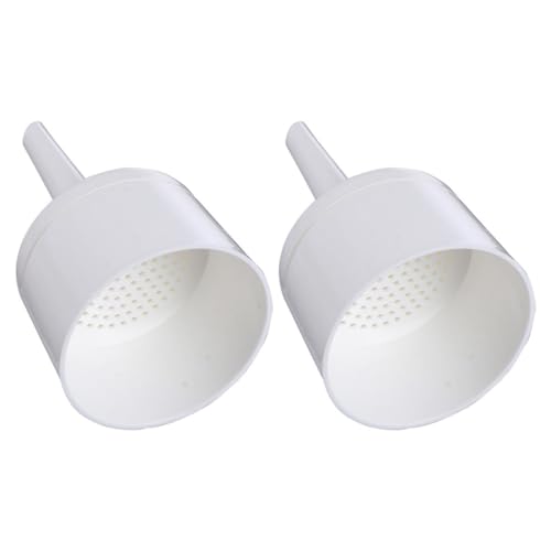 BESTOYARD 2pcs 70mm Plastic Buchner Funnel Paper Filtering Filter, Laboratory Vacuum Filtration Funnel for Lab Experiments and Industrial Use