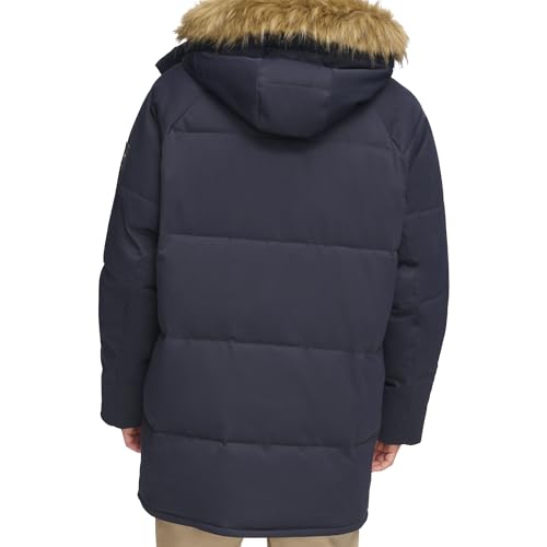 Tommy Hilfiger Mens Arctic Cloth Heavyweight Performance Parka Down Alternative Fur Lined Hood Outerwear Coat4