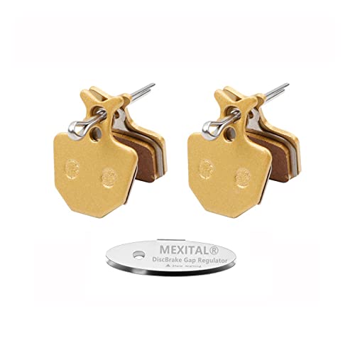 MEXITAL 2 works Sintered Disc Brake Pads fit for Formula ORO Hydraulic K18 K24 Puro Bianco S16-2, gold, no
