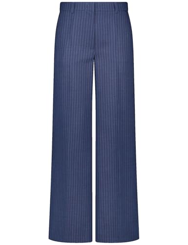 Gerry Weber 420006-31312-8103 Pantalón, Azul a Rayas, 42 Mujeres