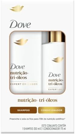 Kit Dove Nutrição+Tri-Óleos Expert em Danos Shampoo 350ml+Condici...