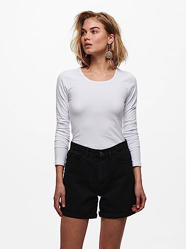 ONLY Damen Onllive Love LS O-Neck TOP 3-Pack, Black/Black/White, XXL – Ansicht 2