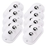 Alipis 8Stücke Selbstklebende Mini Caster Schwenkbare Kugelrollen Für Mülleimer Aufbewahrungsboxen Für Möbel Küchengeräte