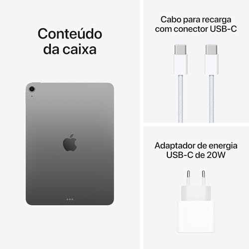 Apple 2025 iPad Air de 11 polegadas (Wi-Fi, 128 GB) - Cinzento sideral (M3)