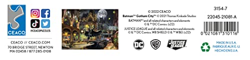 Ceaco 3154-7 Thomas Kinkade - Dc Comics - Batman Gotham City - 1000 Piece Jigsaw Puzzle thumb #6