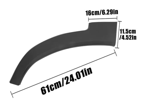 Guardabarros para Cherokee KL 2013-2018: protector de goma para arco de rueda de coche 5
