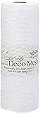 Medidas 25 cm x 9,1 m. Eleganza nº 42 Iridiscente Deco de Malla, Blanco, 25 cm x 9,1 m