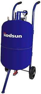 Sand Blaster Abrasive Blaster Portable Power Sand Blasting Kit for Removing Paint, Stain, Rust, Compatible Pressure Sand Blaster (Blue)