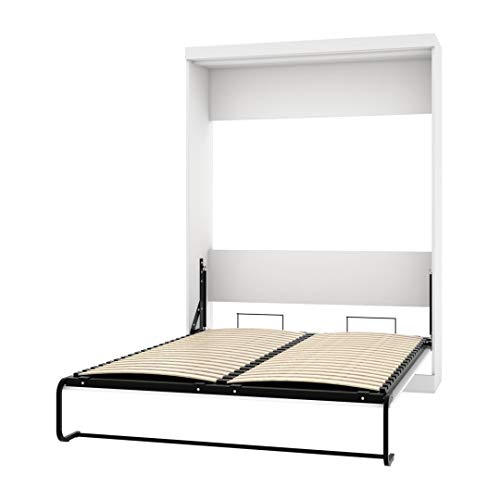 Bestar Queen Murphy Bed, 65-inch Space-Saving Wall Bed for Guest Room, Home Office, Home Gym