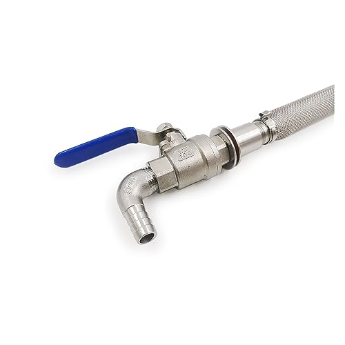 Kit de conversión para barril con válvula de bola de acero inoxidable 304 tipo F 6