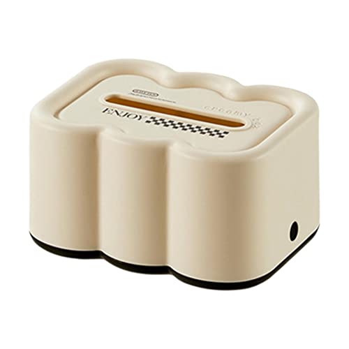 WOTEG Caja toallitas húmedas, funda toallitas húmedas, a prueba polvo, sin perforaciones, cubierta pañuelos impermeable para encimera, escritorio, mesita noche, coche, hogar, dormitorio