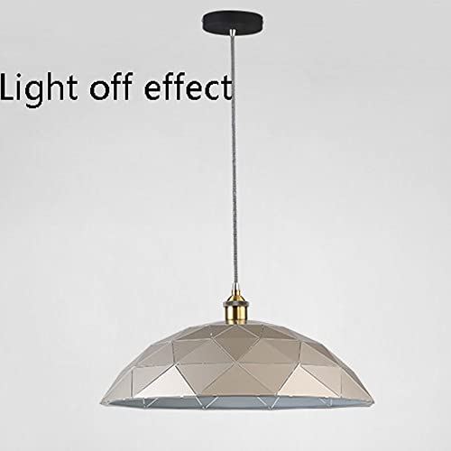Suspension industrielle blanche cordon ajustable style rétro - 4