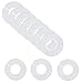 Upstore 20 weiße Kleiderständer-Trennwände, runde Kleiderbügel, Schrank-Trenner, Schrank-Organizer, 8,9 cm