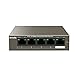 Tenda 5-Port Fast Ethernet PoE+ 58W Desktop Switch, 10/100Mbps, Brown (TEF1105P)