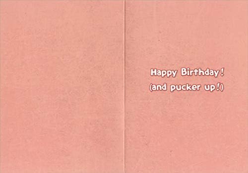 Designer Greetings Bulldog Ready for Birthday Kiss Funny : Humorous Dog Birthday Card