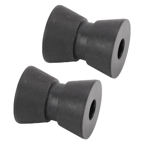 Pissente Boat Trailer Roller High Strength Nylon Anti Scratch Bow Roller Assembly for Yacht Marine Motorboat Black 1.5 X 1.9in 2Pcs