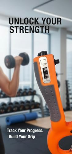 Image of Aero Adjustable Hand Gripper with Counter | Hand Grip Workout Strengthener for Men & Women | Forearm Strength Trainer, Wrist & Finger Exercise Equipment for Gym & Home Workout | Orange