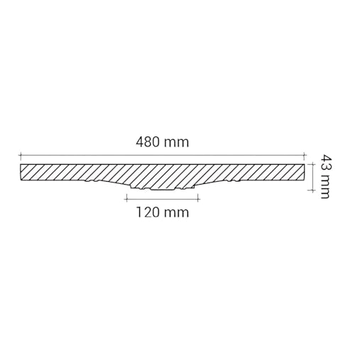 Rosace Profhome 156016 cacher boîtier électrique plafond polyuréthane 48cm - 5