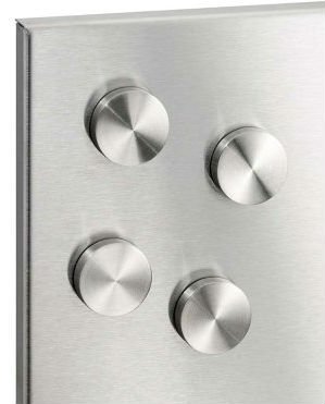 Mapmagnets 12 Brushed Steel Round Fridge Magnets. Button Shaped Silver Magnets Perfor For Fridge thumb #3