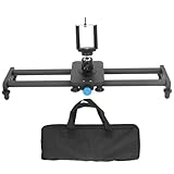 Deslizador de Cámara de Fibra de Carbono de 16 Pulgadas y 40 Cm, Carril Deslizante de Pista de Plataforma Rodante de Fibra de Carbono para Fotografía de Teléfono con Cámara DSLR