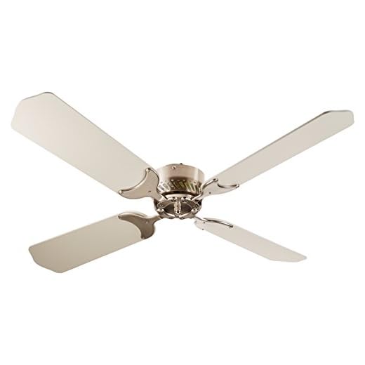 LaSalle Bristol 410TSDC42BNWH 12V Nickel White 42" Ceiling Fan